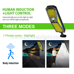 Năng lượng mặt trời đèn đường ngoài trời không dây năng lượng mặt trời an ninh tường ánh sáng cảm biến chuyển động chế độ chiếu sáng cho sân vườn Patio - Product Image 4