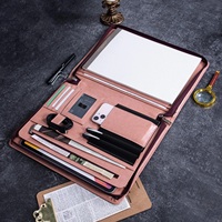 Porte-documents en cuir personnalisé professionnel, organiseur de documents personnalisé pour la satisfaction des clients, cadeaux d'entreprise