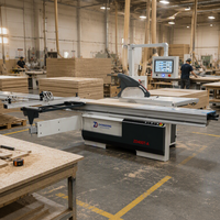 Scie à panneaux à table coulissante avec contrôleur CNC pour le travail du bois