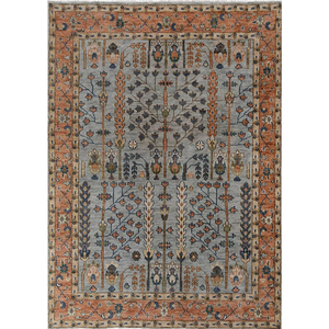 Tapis Aara Living sur mesure, tissé à la main, en coton, à poils moyens, avec envers antidérapant en latex, couleur pastel unie, classique - Product Image 1