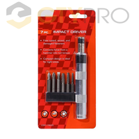 GTYPRO 7 pièces : Visseuse à chocs, tournevis de dévissage, dispositif de décapage de rouille de vis, dispositif de décapage de fils de vis