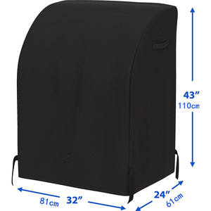 Funda Protectora de Tela Oxford Negra 21D para Parrilla de Barbacoa y Brasero al Aire Libre, Resistente a la Lluvia, Accesorio Metálico para Barbacoa de Carbón - Product Image 1