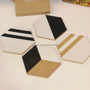 สไตล์คลาสสิก4 "5" 6 "7" 8 "" ไม้ก๊อกเปล่าพิมพ์ได้แผ่นรองหม้อร้อน - Product Image 4