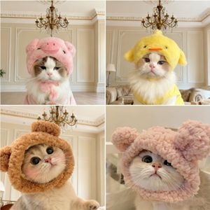 Cute Animal Pet Hat One Size <b>Cartoon</b> Hoodie For <b>Cats</b> Dog <b>Costume</b> - Product Image 1