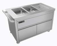 Chauffe-plats électrique commercial Bain Marie 6 GN 1/1 casseroles chauffe-buffet en acier inoxydable pour restaurant d'hôtel restauration