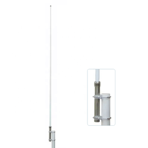 Antena Omnidireccional de Fibra de Vidrio Blanca para Estación Base de 1090 MHz y 10dBi para Exteriores con Conector N-hembra - Product Image 1