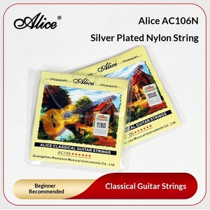 Cordes de <span class=keywords><strong>guitare</strong></span> classique Alice A106 AC106-N, 1ère à <span class=keywords><strong>6</strong></span>ème cordes en nylon pour instruments de musique, transfrontalier - Product Image 1