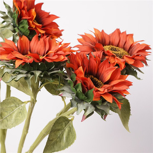 Tournesol artificiel au toucher réel, décoration de Noël, de remise de diplôme et de la maison, produit fait main, meilleur prix pour le Nouvel An chinois - Product Image 5