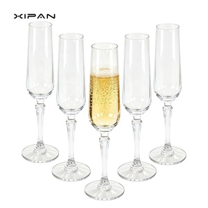 Copas de Champán de Cristal Premium Ecológicas XPAN OEM/ODM, <span class=keywords><strong>Flautas</strong></span> Modernas y Elegantes de Tallo Largo, Sopladas a Mano, Aptas para Lavavajillas, 200 ml - Product Image 1