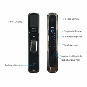Khóa cửa thông minh Nhận dạng khuôn mặt 3D với công nghệ Chống giả mạo <span class=keywords><strong>wifi</strong></span> Kích hoạt ứng dụng di động điều khiển tự động khóa an ninh gia đình - Product Image 3