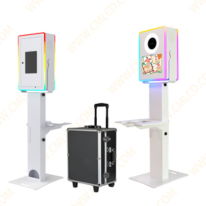 DSLR Vintage Fotohokje Prijs Met Printer en Camera Dubbel Scherm DSLR iPad Fotohokje Behuizing Te Koop - Product Image 1