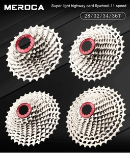 MEROCA Cassette Flywheel 105 bicicleta de carretera <span class=keywords><strong>11V</strong></span> Cambio de engranaje 28T 32T 34T 36T ligero hueco aleación de aluminio acero extensible - Product Image 2
