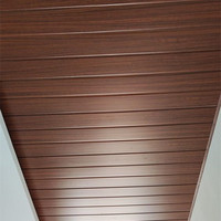 Panneau décoratif de plafond en PVC carré moderne, directement de l'usine, imperméable, résistant à l'humidité, ignifuge, perforé, carrelage de salle de bain