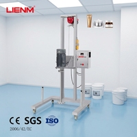 Homogénéisateur mélangeur à cisaillement élevé 100L en acier inoxydable, pompe disperseur de crème, shampoing et liquides, moteur, réservoir mobile