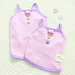 Pet Vest Summer Sleeveless Cartoon Heart Pattern For <b>Dogs</b> Cats <b>Light</b> Cloth Vest - Product Image 4