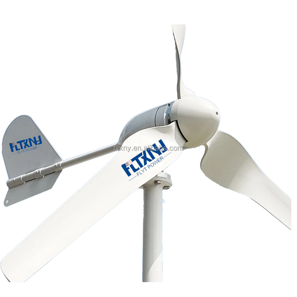 portable wind turbine 1500W 48V Strong Wind Turbine 3 PCS 1080MM Nylon Fiber Blades 1.5KW 220V 120V Windmill Model