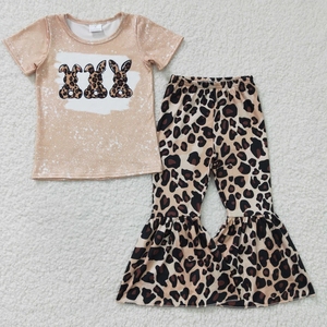 Ensemble pour fille Lapin Léopard de Pâques - Product Image 1