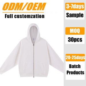 Wholesale Retro Heavyweight 420g Zippered Hoodie <b>Men's</b> Stylish <b>Oversized</b> Black Basic <b>Cardigan</b> Coat Custom Logo Sweatshirt - Product Image 1