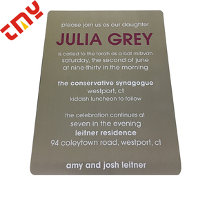 chino de lujo Rojo Tarjeta de invitación de boda de corte láser barato clásico inglés Tarjeta de invitación de boda - Product Image 5