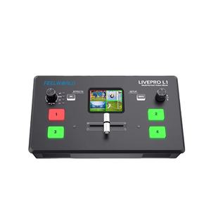Pour Mélangeur Vidéo Multi-Format <span class=keywords><strong>FEELWORLD</strong></span> <span class=keywords><strong>Livepro</strong></span> <span class=keywords><strong>L1</strong></span> V1 avec 4 Entrées HDMI pour Production par Caméra et Diffusion en Direct sur YouTube - Product Image 1