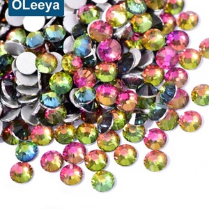 Oleeya - Cristales de Uñas Planos con Reverso de Cristal AB SS20, Piedras de Cristal de Vidrio para Manualidades - Product Image 1