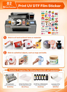 <span class=keywords><strong>FUNSUN</strong></span> A2 Flachbett- und Rotations-UV-Drucker mit Zwei Epson XP600 Druckköpfen und 1400 DPI für Handyhüllen, Stifte, Golfbälle und Glasflaschen - Product Image 3