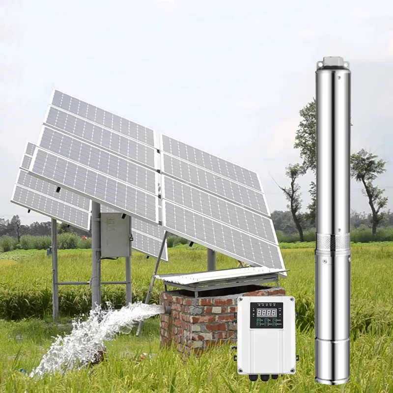 Pompe à eau submersible solaire de roue à aubes de jardin domestique de haute qualité de prix concurrentiel