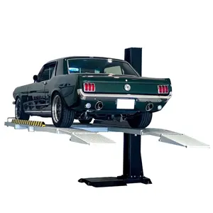 High quality 3.5t single post auto storage lift 2 cars one post car parking lift