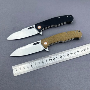 Xách Tay Ngoài Trời Cắm Trại Dao Độ Cứng Cao Damascus Thép Không Gỉ Tinh Tế Linen Gấp Trái Cây Cắt Thực Hành OEM DIY - Product Image 2