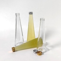 Nouvelle bouteille réutilisable en verre pour boissons, de qualité alimentaire, avec couvercles, pour jus et usage quotidien