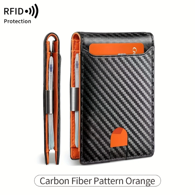 Carbon Fiber Pattern Orange