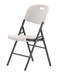 HONGQIAO exterior plástico Metal blanco barato portátil sillas plegables sala de estar silla de jardín sillas de boda - Product Image 2