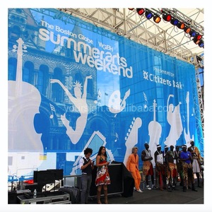 Tùy Chỉnh In Lễ Hội Ban Nhạc Sân Khấu Buổi Hòa Nhạc Phông Nền Lưới Scrims Flex Biểu Ngữ Vải <span class=keywords><strong>Polyester</strong></span> Biểu Ngữ Sân Khấu Backdrop In Ấn - Product Image 1