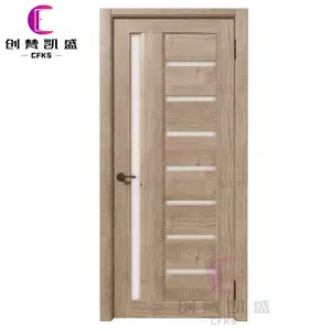Factory Customized Security Solid Wood Design MDF HDF Waterproof Plywood Veneer PVC Door