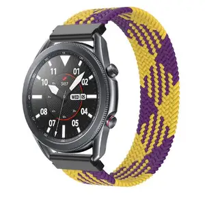 ניילון אוניברסלי שעון רצועת ניילון משולב קלוע כבל אלסטי שעון רצועת 38 צבעים עבור אפל סמסונג Xiaomi 20 mm 22 mm
