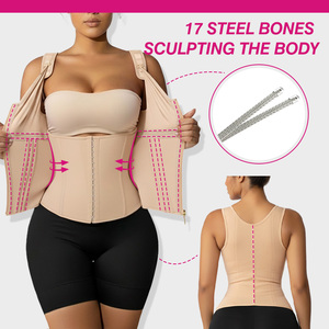 Dropship Gaines colombiennes pour femmes, <span class=keywords><strong>gaine</strong></span> amincissante effet ventre plat, avec soutien-gorge intégré, <span class=keywords><strong>corset</strong></span> de maintien de la taille - Product Image 6