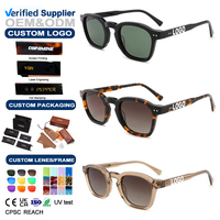 Lunettes de soleil tendance 2026 pour femmes, logo personnalisé, polarisées, unisexes, OEM, marque privée, lunettes de qualité supérieure, grandes lunettes rondes en acétate