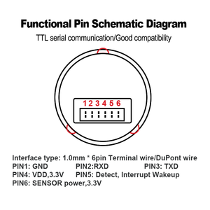 HLK-ZW0906 bán dẫn nhận dạng vân tay Mô-đun cảm biến chuyển động cửa mở cảm ứng điện dung khóa cửa mua lại cảm biến - Product Image 3