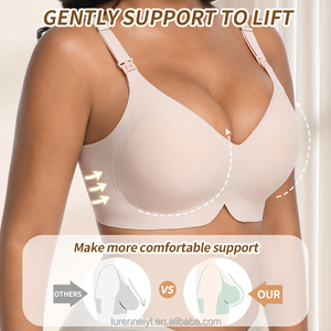 Soutien-gorge d'allaitement sans couture grande taille (S, M, L, XL, 2XL, 3XL, 4XL) pour femmes enceintes et allaitantes, idéal pour poitrines généreuses - Vente en gros - Product Image 2
