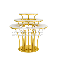 Table à manger ronde en métal moderne pour la maison, l'hôtel et les restaurants