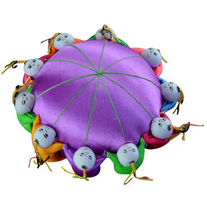 Coussin à épingles artisanal oriental pour enfants, porte-aiguilles rétro en tissu, cadeau pour les amateurs de <span class=keywords><strong>couture</strong></span> et de quilting - Product Image 5