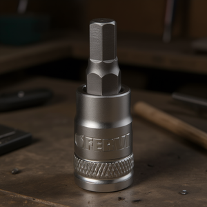 Douille Fervi avec insert hexagonal 6 mm en acier au chrome vanadium - Product Image 3