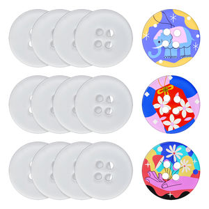 Botones Acrílicos Redondos Sublimables Creativos, Colgantes Personalizables para Manualidades y Decoración de Regalos - Product Image 1