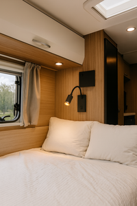 Lampe de lecture LED 12V pour camping-car avec col de cygne flexible et interrupteur à bouton-poussoir pour camping-car, fourgon <span class=keywords><strong>aménagé</strong></span> - Product Image 2