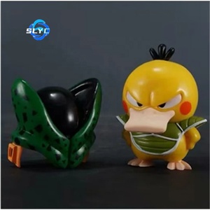 Pokemoned GK Psyduck Cosplay <span class=keywords><strong>Cell</strong></span> Q версия аниме фигурка модель орнамента оптом - Product Image 2