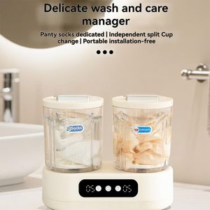 Nouvelle machine à laver mini 12V multicolore durable à double tambour pour sous-vêtements et chaussettes – Seau de lavage très populaire - Product Image 2