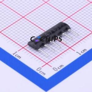 Réseau de résistances A06-471JP SIP-6-2.54mm ( Nombre de résistances : 5 ) ( Résistance : 470 Ohms Précision : 5% ) - Product Image 1