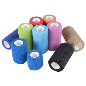 Venda autoadhesiva de fábrica de 2.5cm x 4.5m de alta elasticidad para deportes y mascotas, cinta de grado médico - Product Image 1