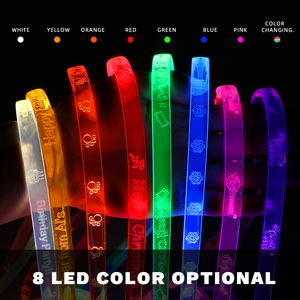 Đảng Câu Lạc Bộ Thể Thao Sự Kiện Đêm Chạy LED Nhấp Nháy Cổ Dây Đeo Ban Nhạc Đầy Màu Sắc Chủ Thẻ Ánh Sáng Dây Buộc - Product Image 3