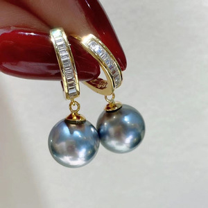 Accessoires en argent S925 pour perles DIY, support d'oreille vide de 4 mm, style tendance, bijoux simples pour la fabrication de bijoux - Product Image 3